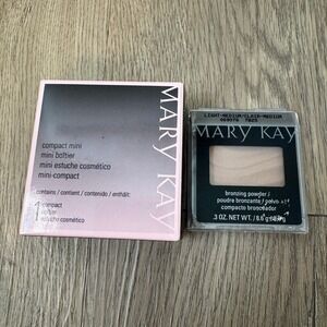 Mary Kay Bronzing Powder Light-Medium With Mini Compact Set 0.3oz NEW